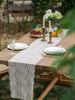1pc White Lace Rose Wedding Reception Table Runner Decoration